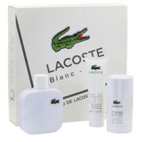 Lacoste Eau De Blanc for Men 3 Pcs Gift Set